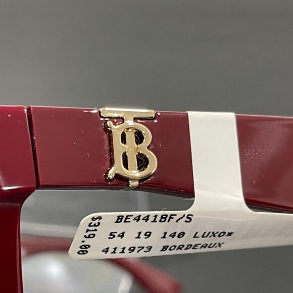 Burberry Sunglasses Bordeaux Red Cat Eye Frames with Brown Lenses (JB1332) - Picture 3 of 5